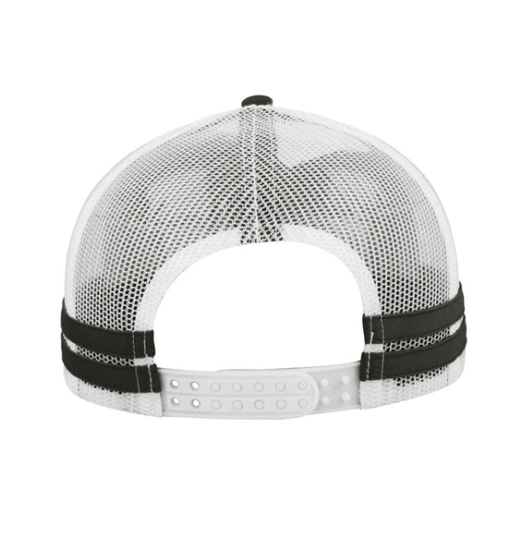 Striped Trucker Cap | Custom Logo Mesh Cap – F24503