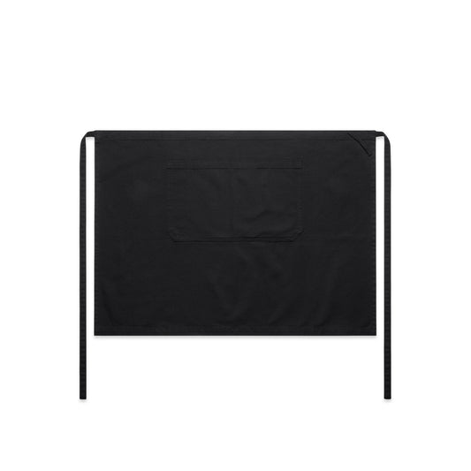 CANVAS HALF APRON BLACK ONE SIZE