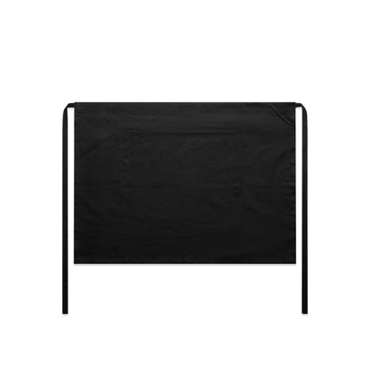 LINEN HALF APRON BLACK ONE SIZE