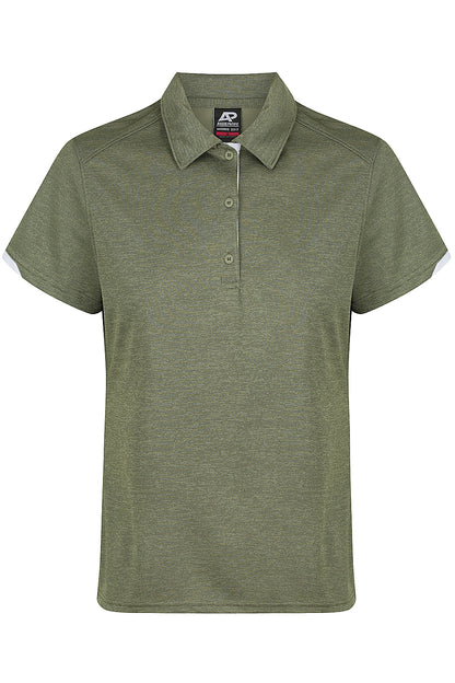 Green polo shirt on a white background