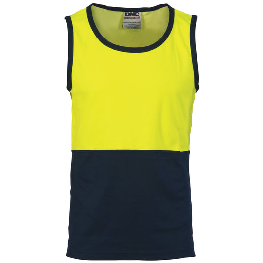 Cotton Back Two-Tone Singlet - 3841