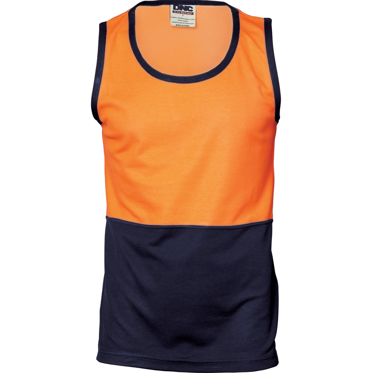Cotton Back Two-Tone Singlet - 3841