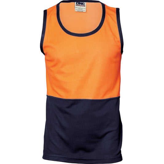 Cotton Back Two-Tone Singlet - 3841