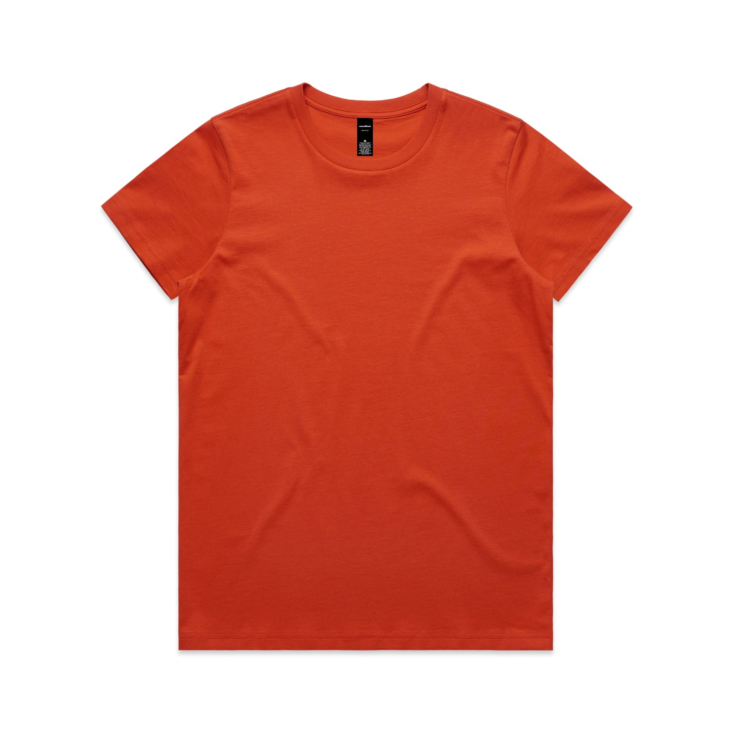 Orange t-shirt on a white background