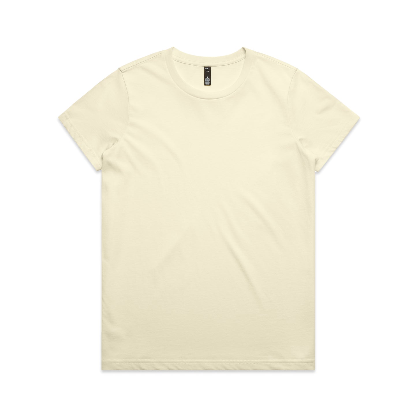 Beige t-shirt on a white background
