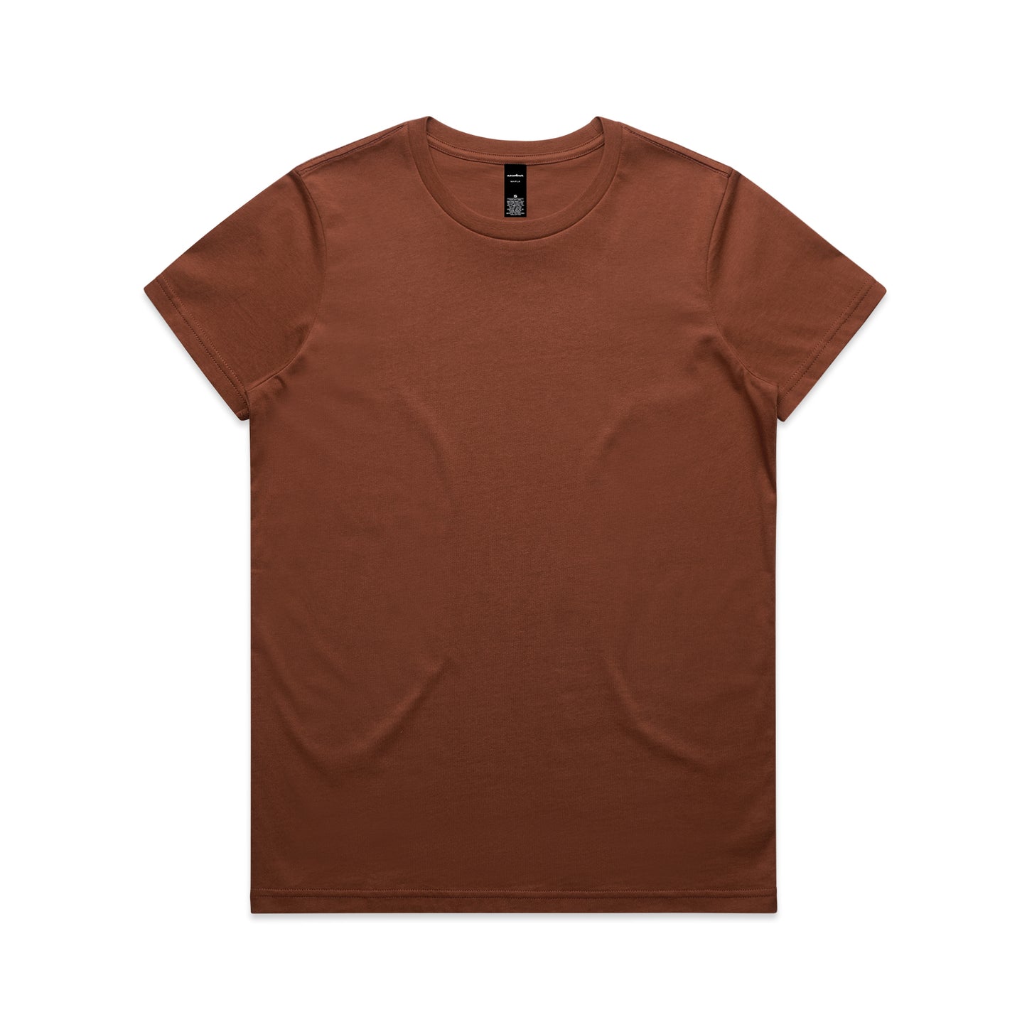 Brown t-shirt on a white background