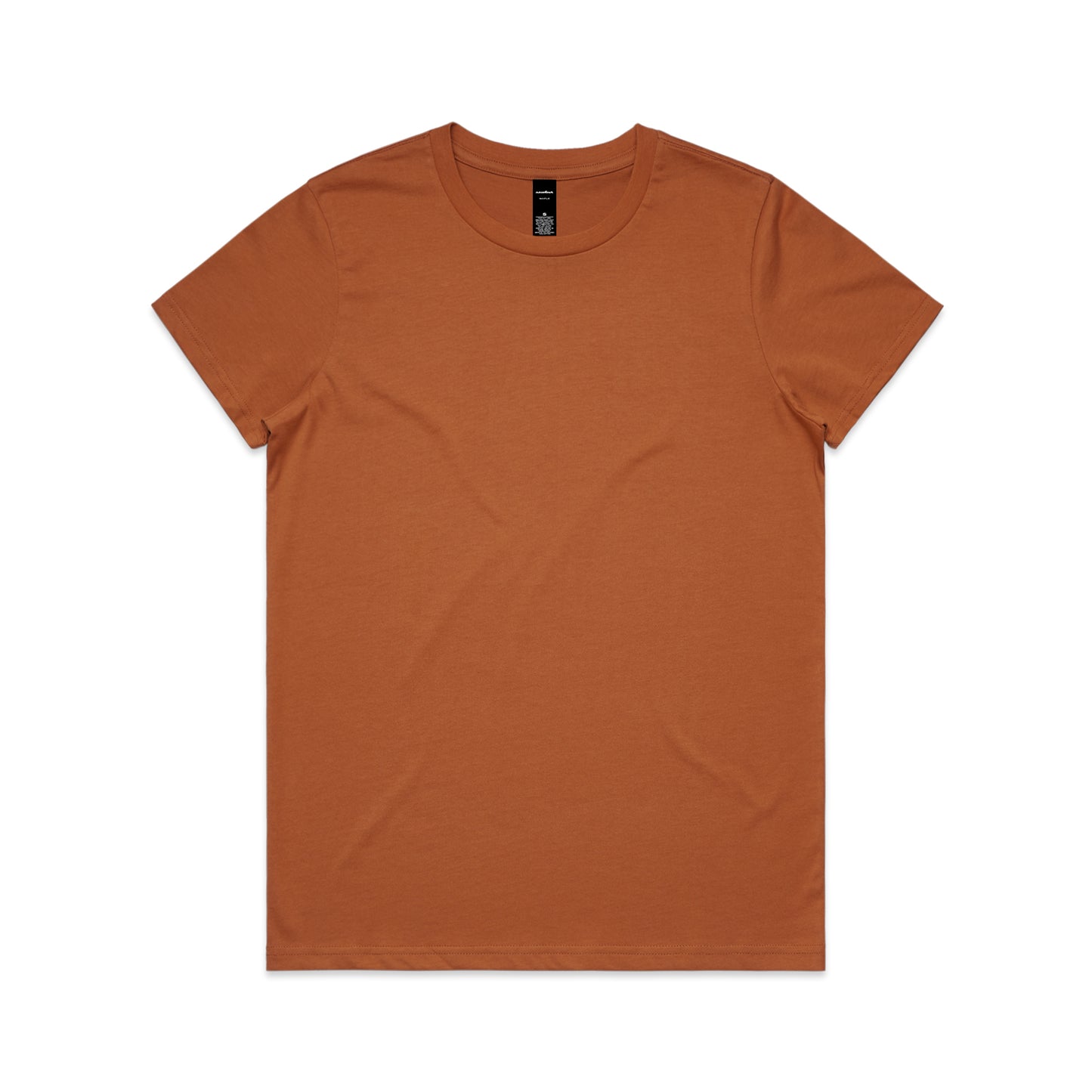 Brown t-shirt on a white background