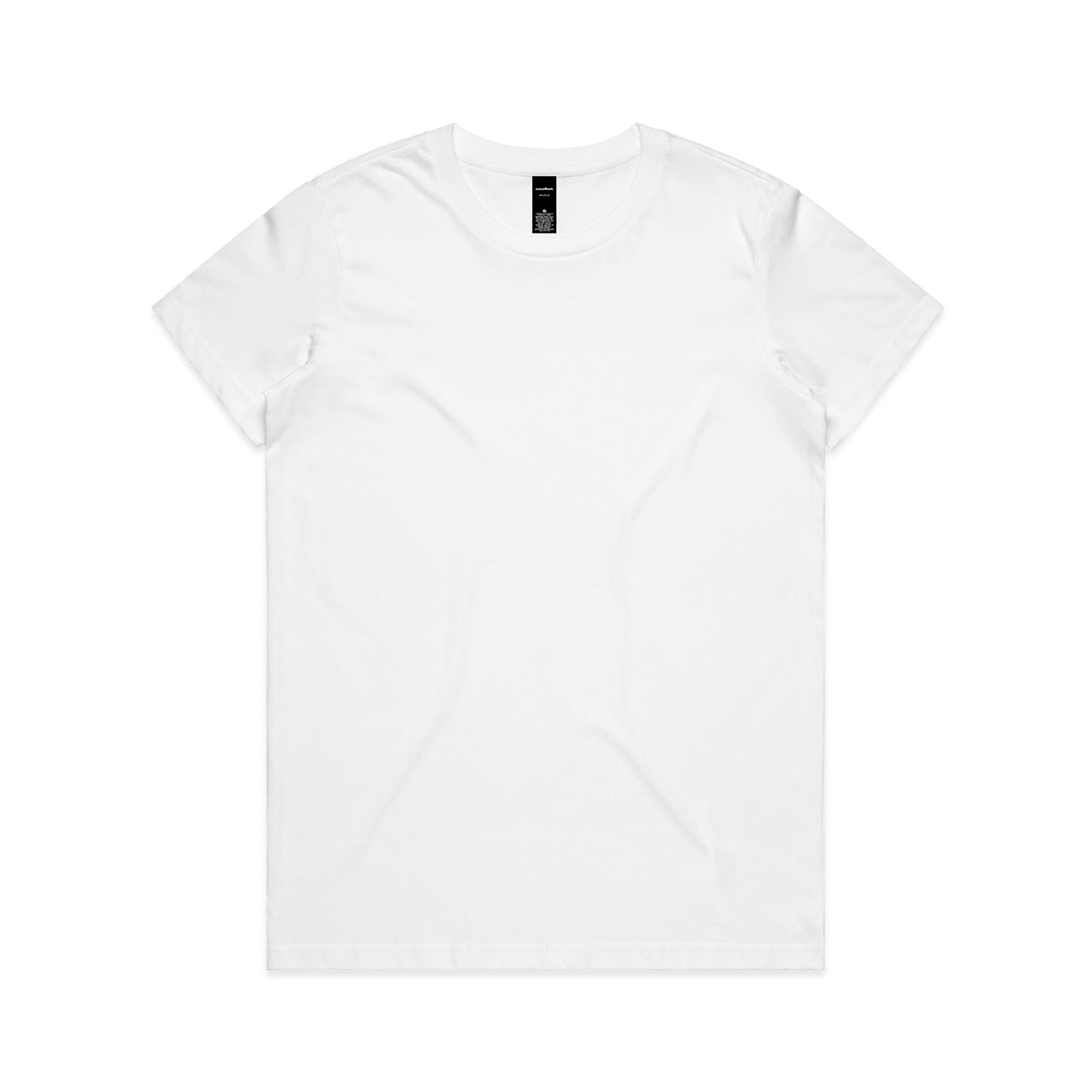 White t-shirt on a white background
