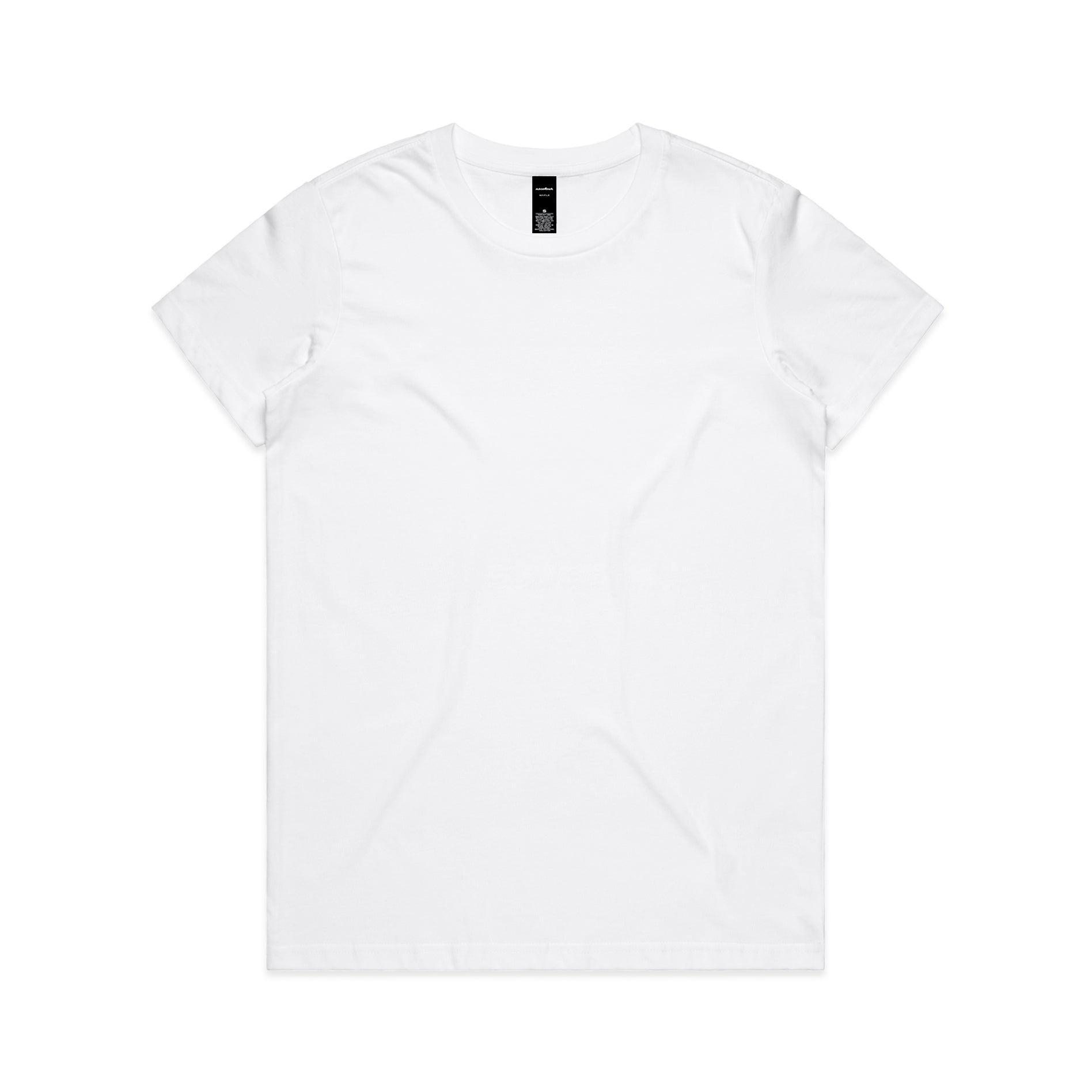 White t-shirt on a white background