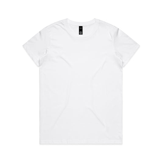 White t-shirt on a white background