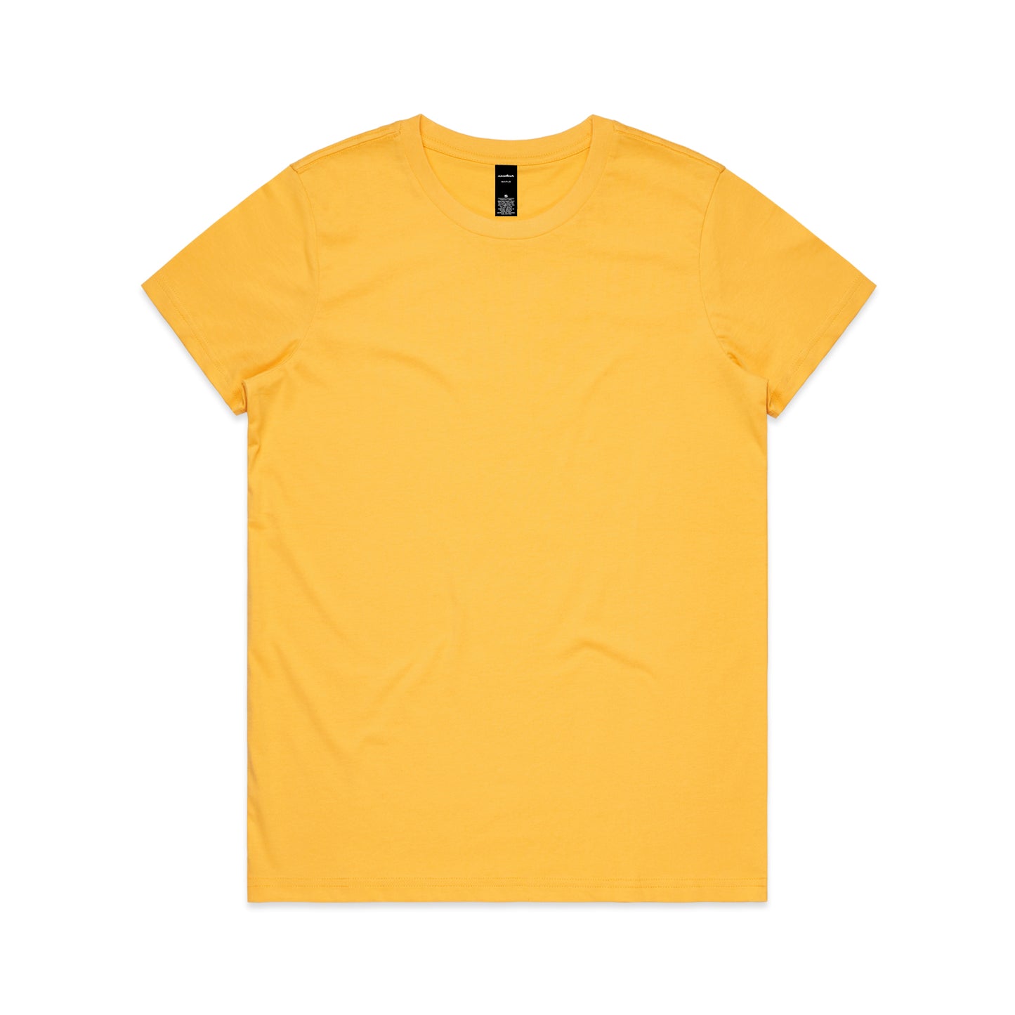 Yellow t-shirt on a white background