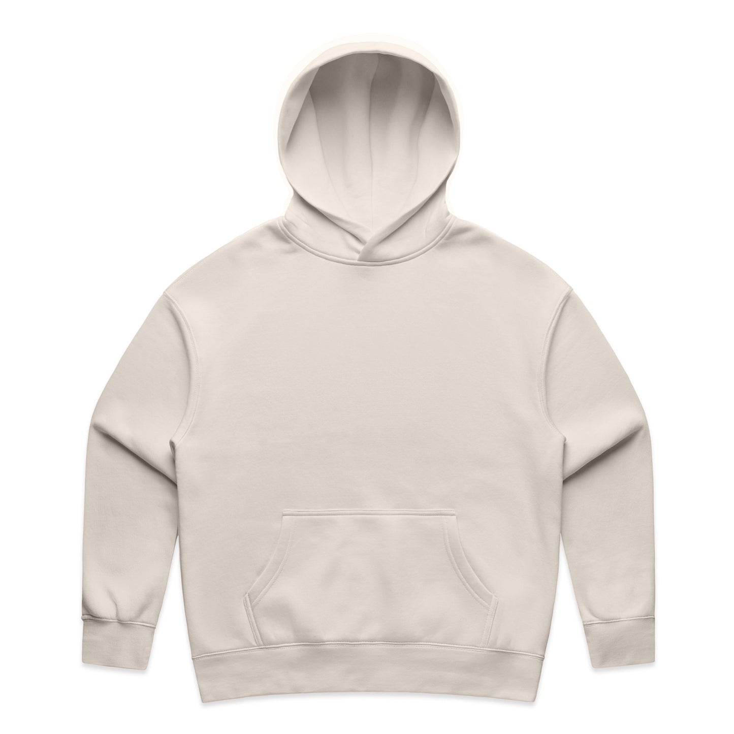 Beige hoodie on a white background