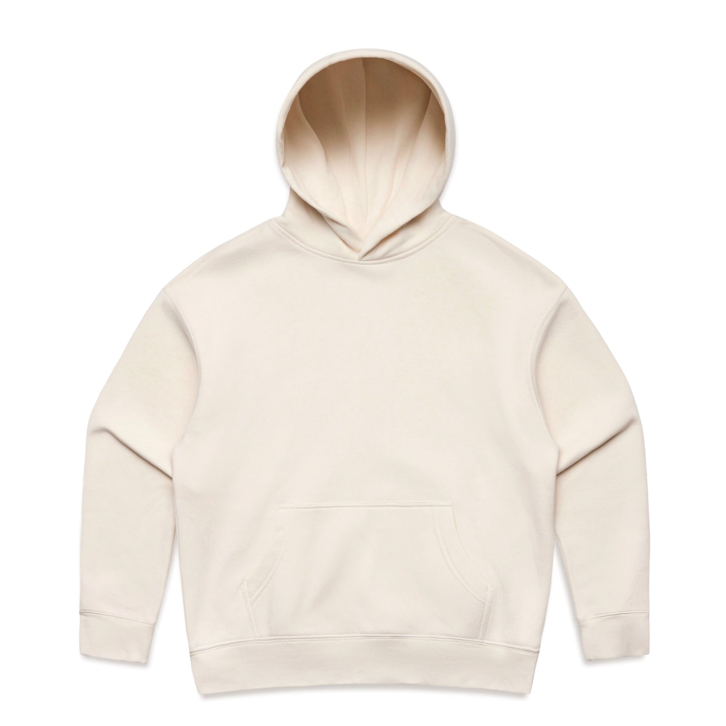 Beige hoodie on a white background