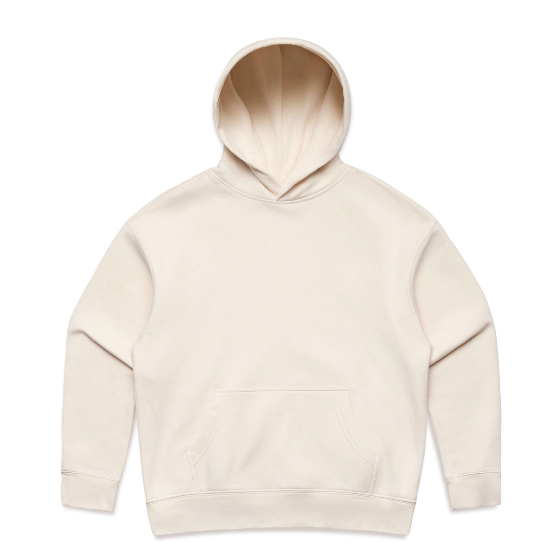 Beige hoodie on a white background
