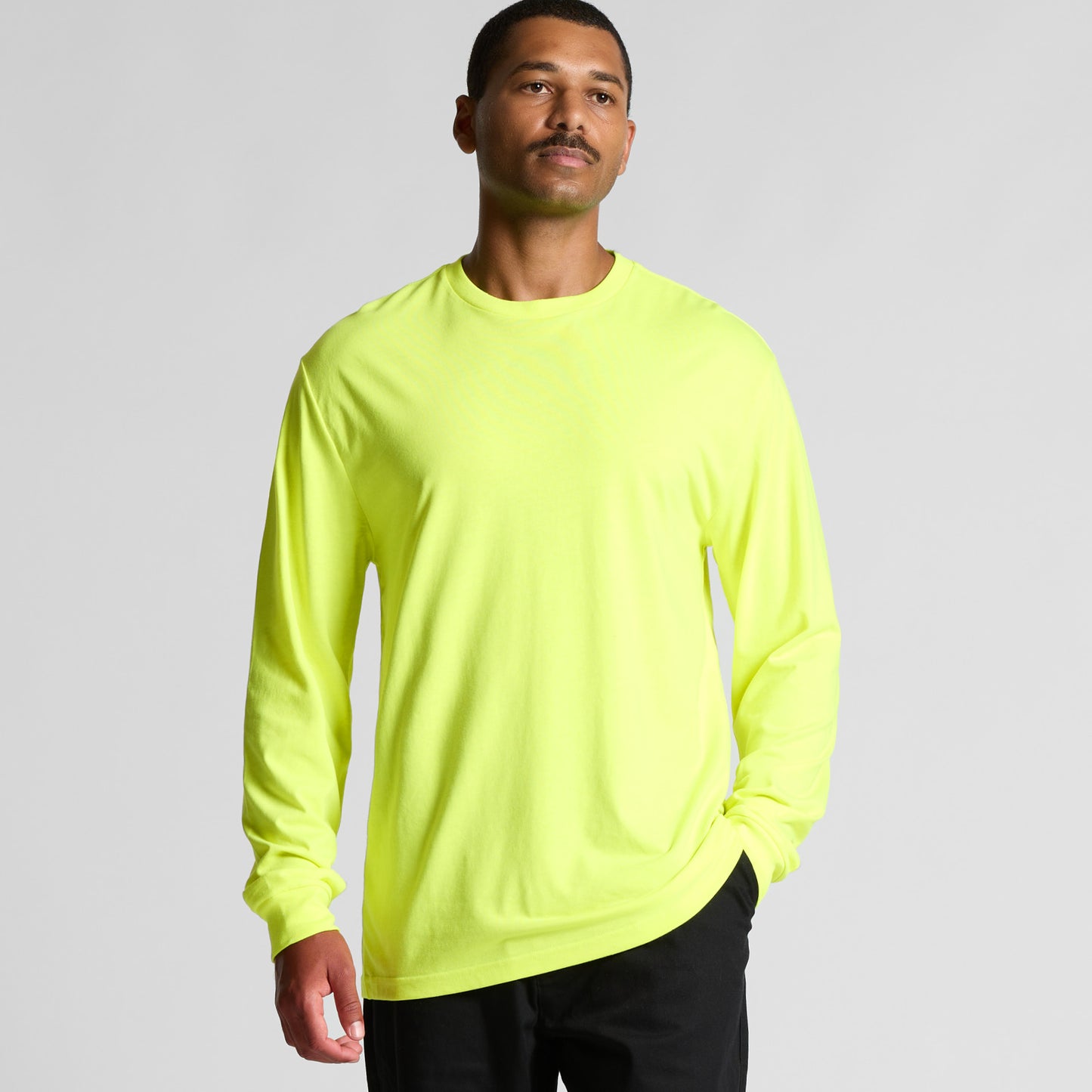 AS Colour Block Safety Long Sleeve Tee | Hi-Vis Workwear – 5054F