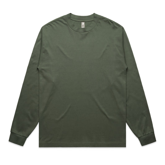 Green long-sleeve shirt on a white background