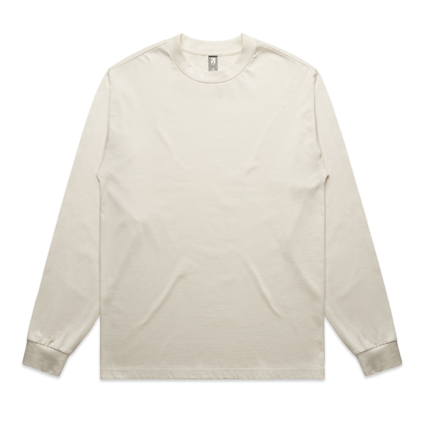 Beige long-sleeve shirt on a white background