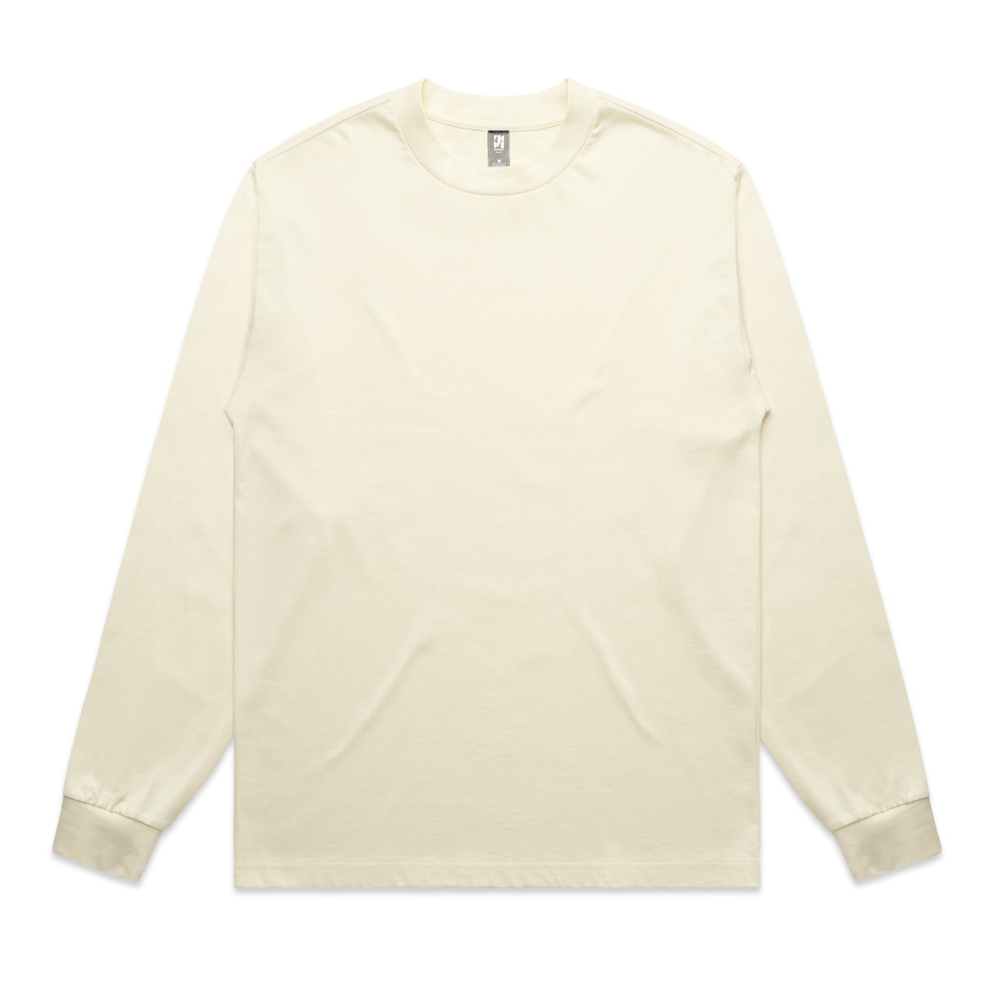 Beige long-sleeve shirt on a white background