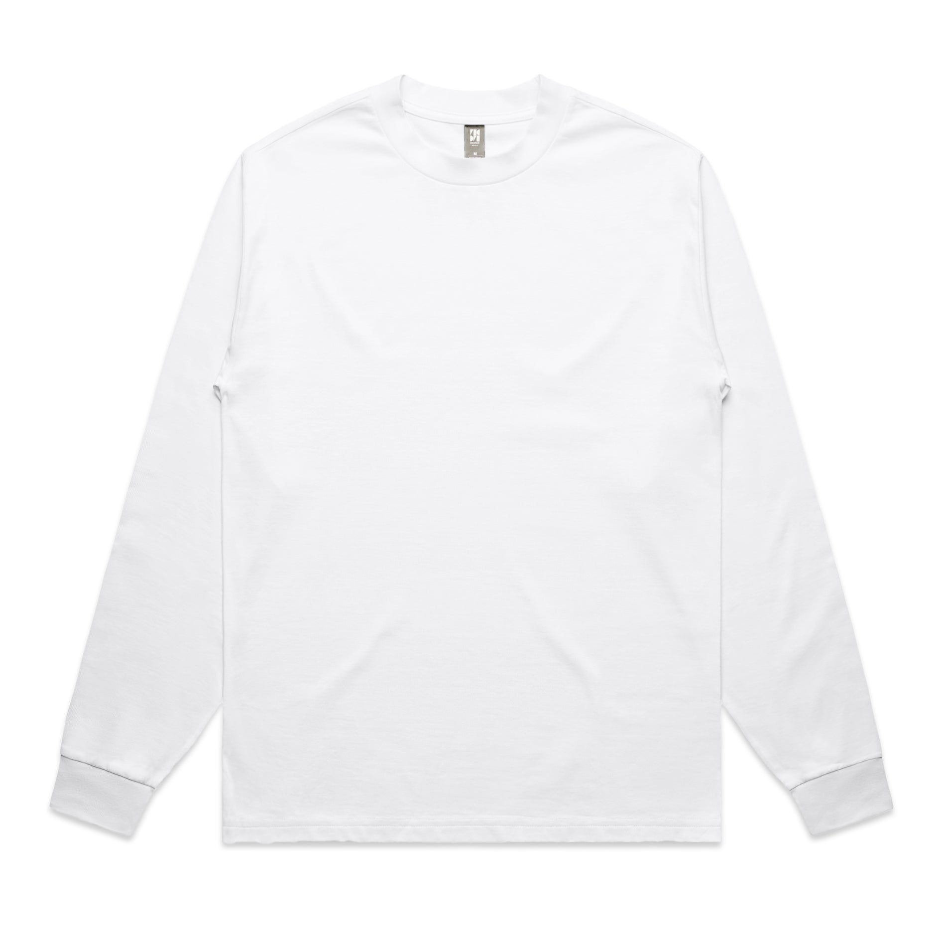 White long-sleeve shirt on a white background