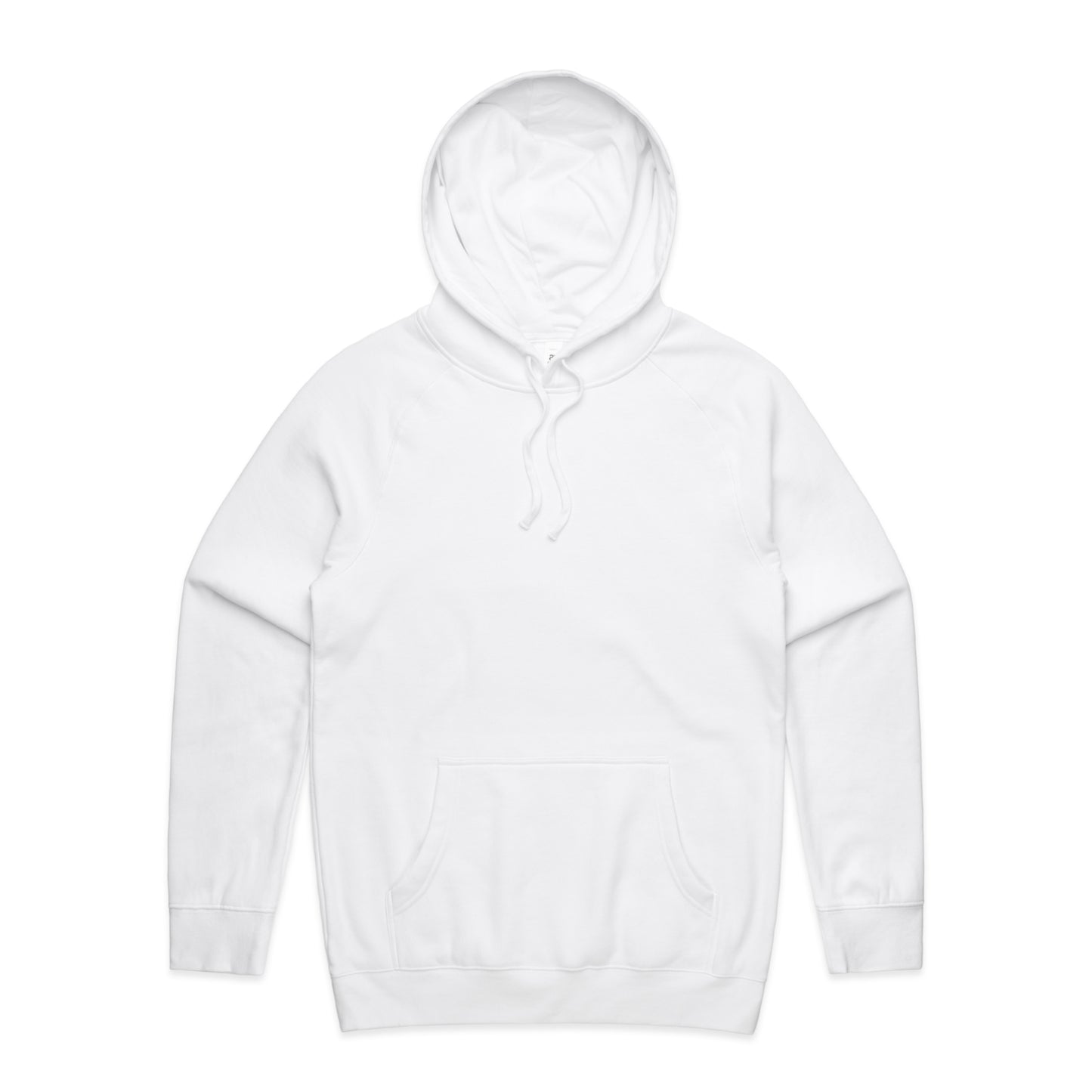 White hoodie on a white background