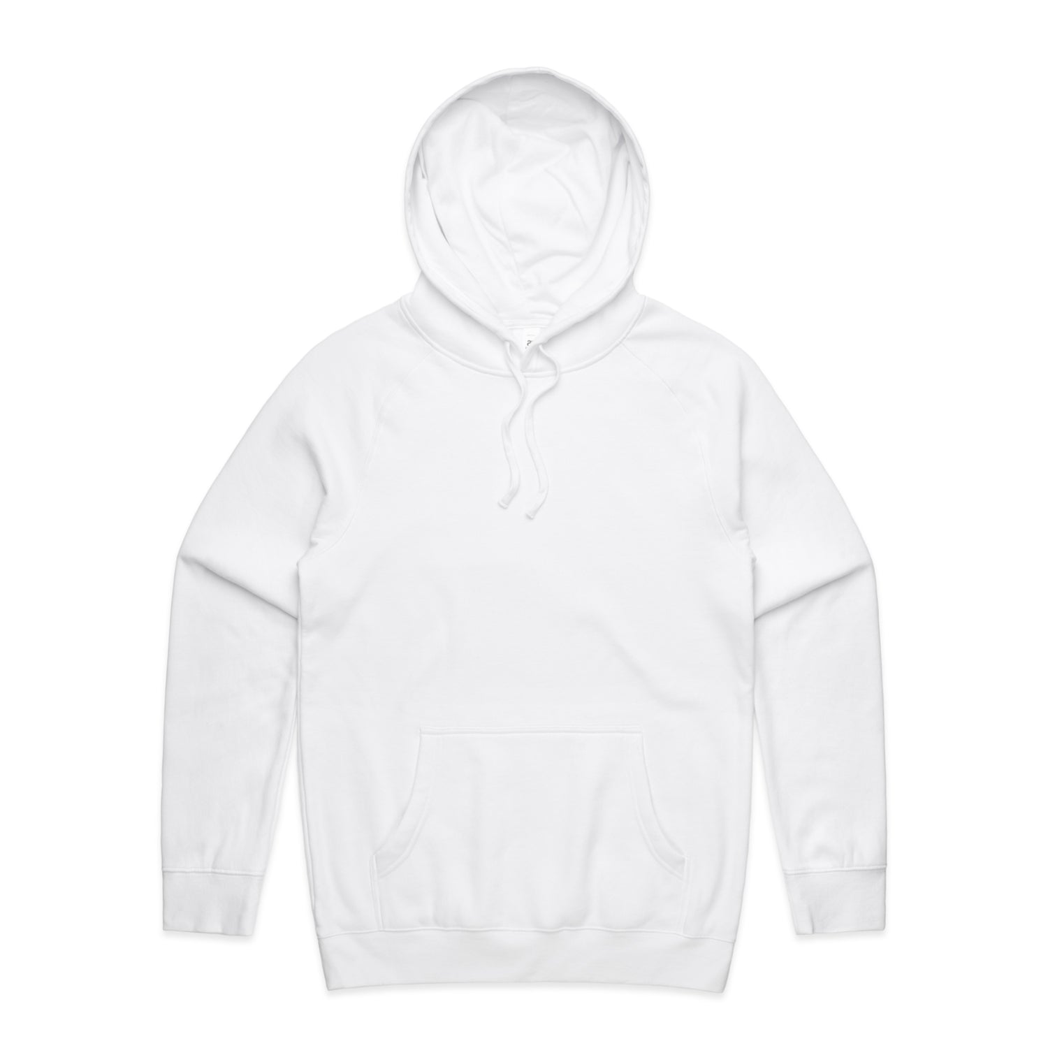 White hoodie on a white background