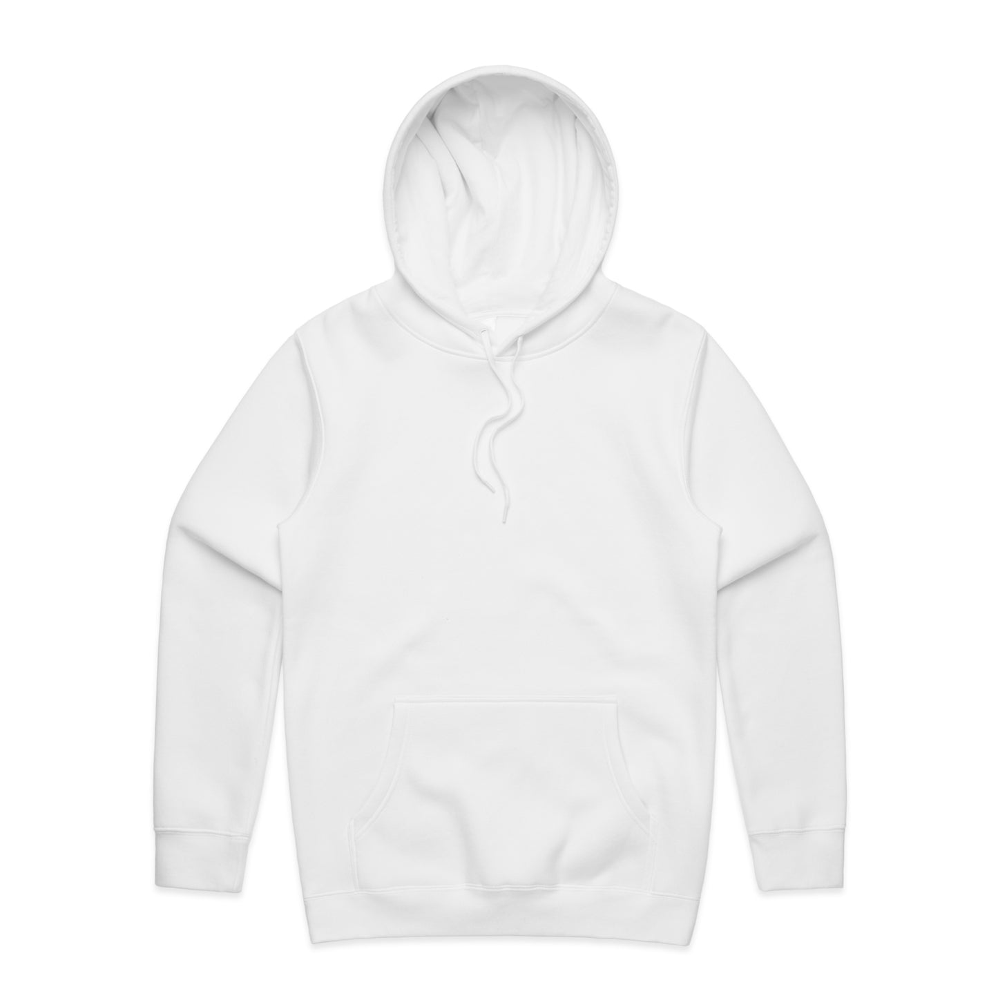 White hoodie on a white background