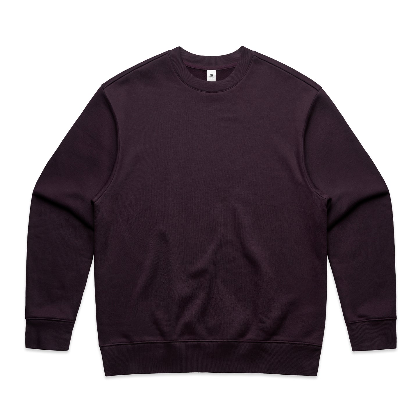 Dark purple sweatshirt on a white background