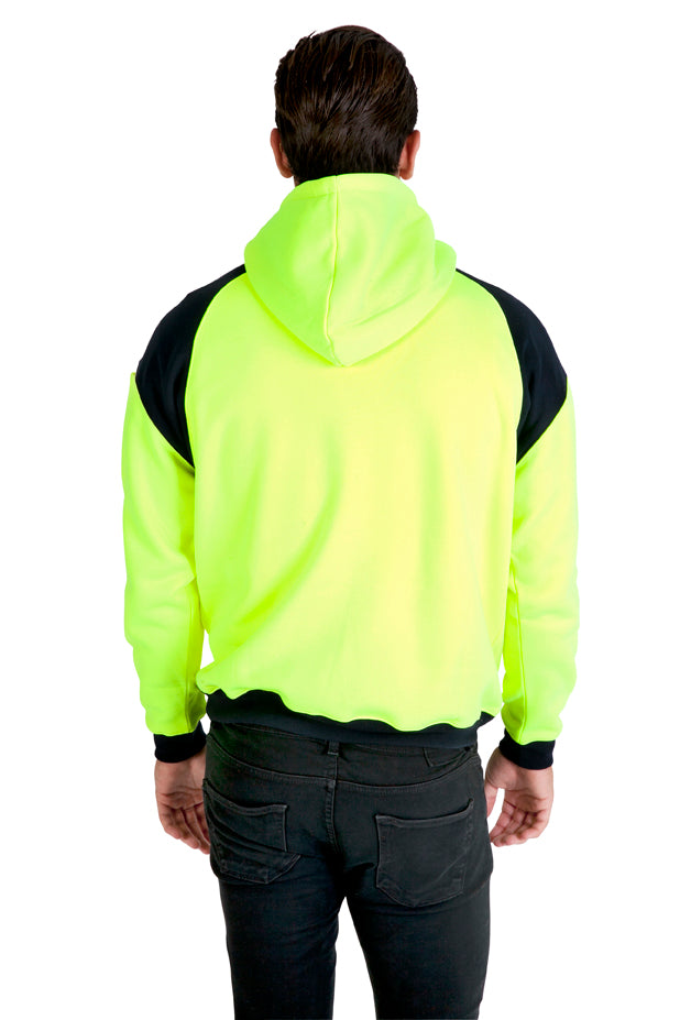 Ramo Men's Shoulder Contrast Panel Hoodie | Hi-Vis Workwear – F303HPW
