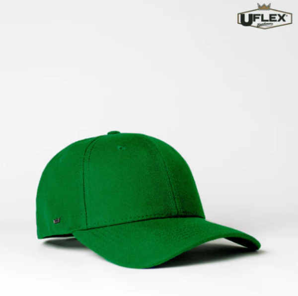 Green cap on a white background with 'UFlex' branding.