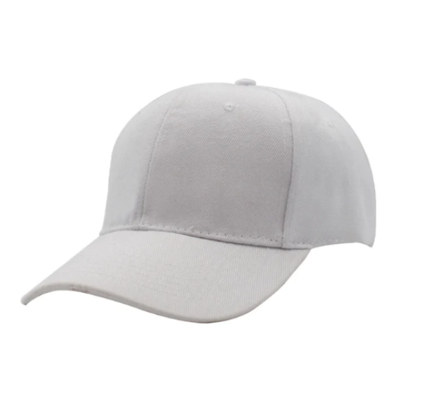 white baseball cap on a white background