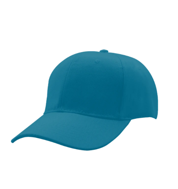 Blue baseball cap on a white background
